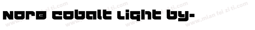 NorB Cobalt Light by字体转换